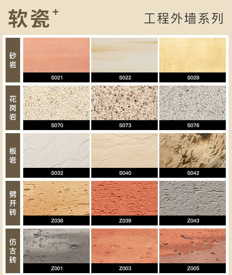 寶潤達(dá)外墻軟瓷與外墻瓷磚的對比