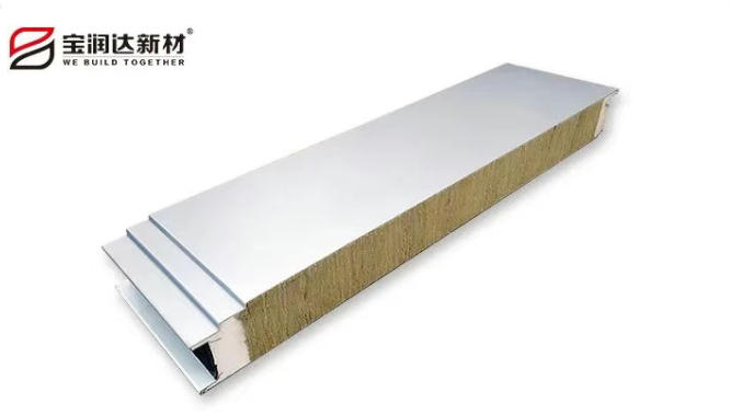 聚氨酯封邊巖棉夾芯板 聚氨酯封邊巖棉夾芯板